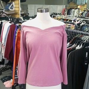 Woman off shoulder top